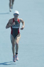 Canada's Samantha McGlone of Montreal, Quebec, finished 27th in the women's triathlon at the Summer Olympic Games in Athens, Greece, on Wednesday Aug 25, 2004. (CP PHOTO/COC-Mike Ridewood)