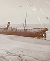 Lettre et photo du navire à vapeur SKIDBYqui a fait naufrage sur l'île de Sable le 31 janvier 1905