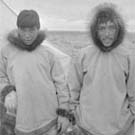 Photograph of two Inuit men, Cambridge Bay (Iqaluktuuttiaq), Nunavut, circa 1947