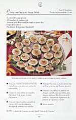 Page 16 of cookbook, SAVOURSEUSES ESCALES : LES DÉLICIEUX SECRETS DE MARILYN CHONG…, with a recipe for Concombres en bouchées