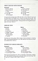 Page 34 of cookbook, ALICE HUNTER'S NORTH COUNTRY COOKBOOK, with three recipes for cooking grouse