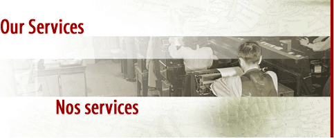 Welcome - Our Services - Library and Archives Canada / Bienvenue - Nos services - Bibliothèque et archives Canada