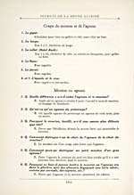 Page 64 of cookbook, LES SECRETS DE LA BONNE CUISINE, with a text on cuts of lamb and questions and answers on lamb and mutton