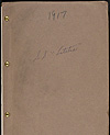 Couverture du rapport de l'enquête du commissaire aux sinistres maritimes sur le naufrage du navire à vapeur LETITIA, 1917