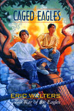 Cover of book, CAGED EAGLES