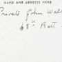 Verso de la carte postale montrant Pimotal, le père du soldat John Walker du 68e bataillon, File Hills (Saskatchewan), date inconnue