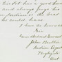 La demande d'émancipation de George Clingersmith avec les Moraviens de la Thames, agence Moravienne (Ontario), 1883. RG 10, volume 2206, dossier 41534, 8 pages