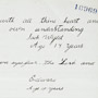 Exemples de l'écriture des garcons de l'école Battleford Industrial à Battleford, en Saskatchewan, en 1884. RG 10, volume 3700, dossier 16969, 5 pages