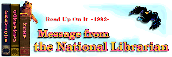 Message from the National Librarian